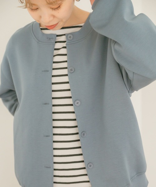 ITEMS URBANRESEARCH（アイテムズ アーバンリサーチ）の「ダンボール2WAYプルオーバー（スウェット・レディース・チャコールグレー/ベージュ/ブルー/グリーン・FREE）」の21枚目の写真