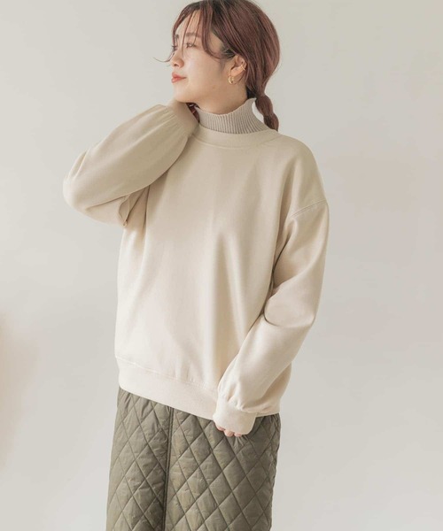 ITEMS URBANRESEARCH（アイテムズ アーバンリサーチ）の「ダンボール2WAYプルオーバー（スウェット・レディース・チャコールグレー/ベージュ/ブルー/グリーン・FREE）」の18枚目の写真