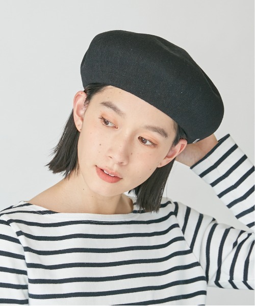 OVERRIDE（オーバーライド）の「OVERRIDE THERMO BASIC BERET SG（ハンチング/ベレー帽・レディース・ブラック/グレー/ベージュ/ネイビー/レッド・L59cm/M/57.5cm）」の6枚目の写真