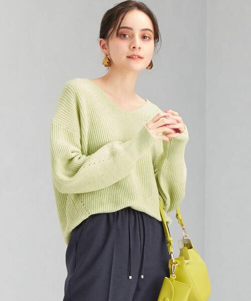 GREEN LABEL RELAXING モヘアセーター 長袖 green label relaxing（グリーンレーベルリラクシング）の