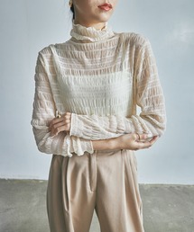 ランダムシャーリングシースルーカットソー
