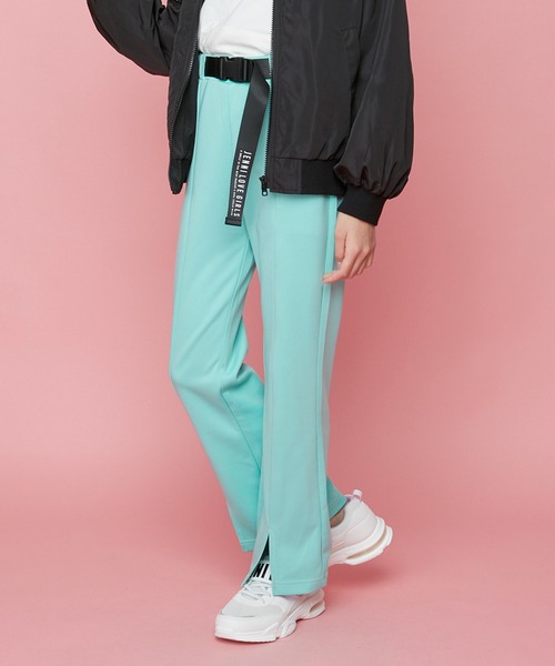 JENNI love（ジェニィラブ）の「バックル付きフレアパンツ（その他パンツ・キッズ・ミント/ブラック/パープル・140cm/130cm/150cm/160cm）」の2枚目の写真