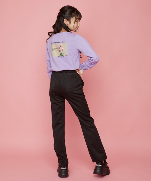 JENNI love（ジェニィラブ）の「バックル付きフレアパンツ（その他パンツ・キッズ・ミント/ブラック/パープル・140cm/130cm/150cm/160cm）」の13枚目の写真