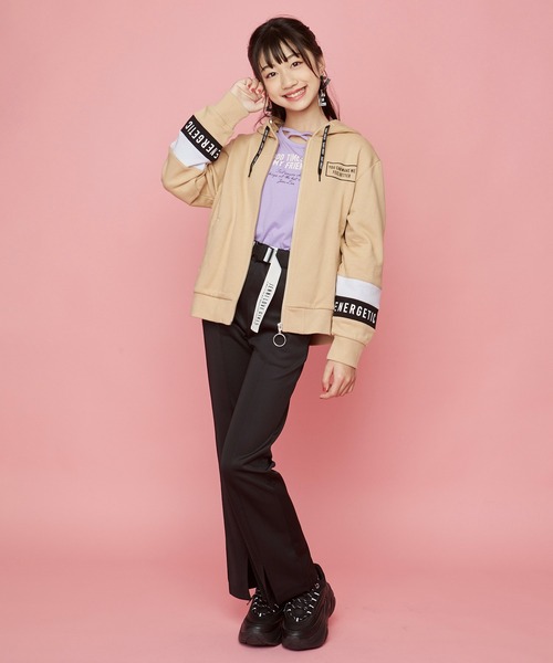 JENNI love（ジェニィラブ）の「バックル付きフレアパンツ（その他パンツ・キッズ・ミント/ブラック/パープル・140cm/130cm/150cm/160cm）」の17枚目の写真