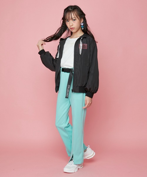 JENNI love（ジェニィラブ）の「バックル付きフレアパンツ（その他パンツ・キッズ・ミント/ブラック/パープル・140cm/130cm/150cm/160cm）」の4枚目の写真