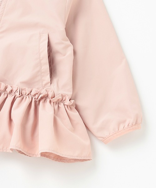 petit main（プティマイン）の「【撥水加工】ペプラムウィンドブレーカー（その他アウター・キッズ・ライトピンク/ライトベージュ/サックスブルー・130cm/110cm/90cm/120cm/100cm/80ｃｍ）」の19枚目の写真