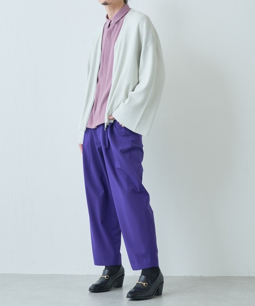 Lui's（ルイス）の「フレアスリーブZIPカーディガン（カーディガン/ボレロ・メンズ・グレー/ブラック・MEDIUM/SMALL）」の10枚目の写真