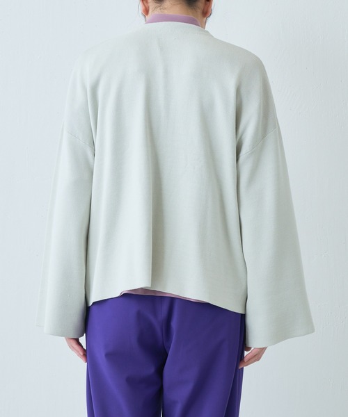 Lui's（ルイス）の「フレアスリーブZIPカーディガン（カーディガン/ボレロ・メンズ・グレー/ブラック・MEDIUM/SMALL）」の9枚目の写真