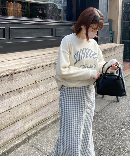 flower（フラワー）の「エディンバラロゴスウェット（スウェット・レディース・アイボリー・FREE）」の7枚目の写真