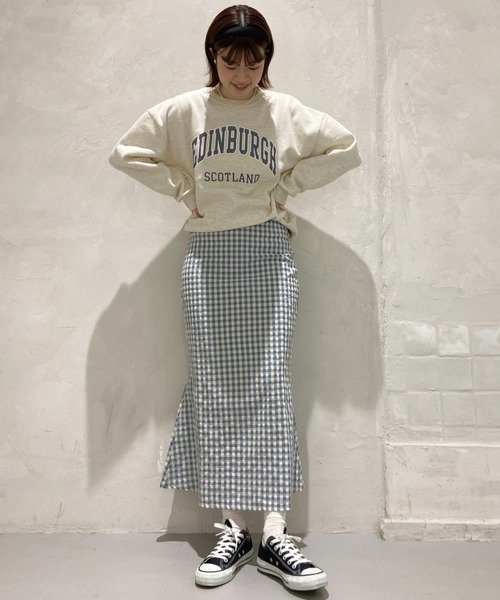 flower（フラワー）の「エディンバラロゴスウェット（スウェット・レディース・アイボリー・FREE）」の4枚目の写真