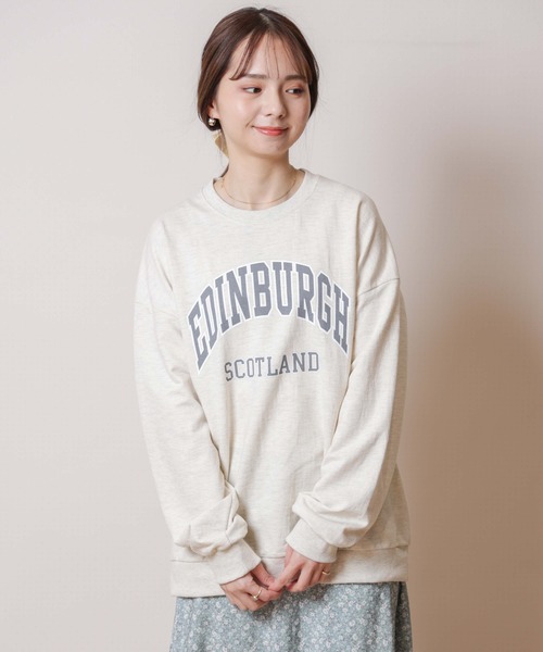 flower（フラワー）の「エディンバラロゴスウェット（スウェット・レディース・アイボリー・FREE）」の2枚目の写真