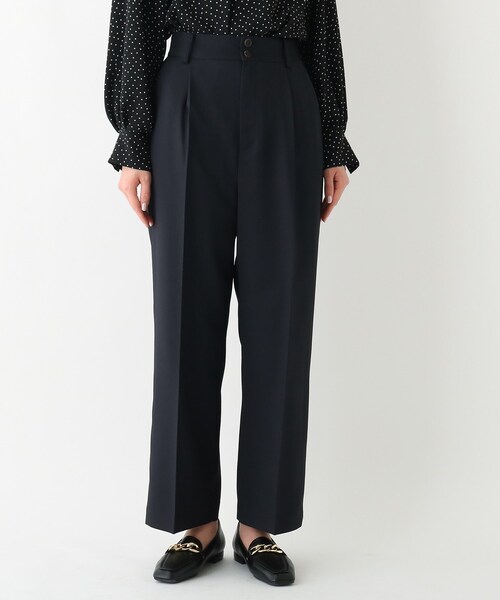 OPAQUE.CLIP（オペークドットクリップ）の「◆メランジカルゼ ストレートパンツ（その他パンツ・レディース・ベージュ系その他6/グレー系3/ネイビー・38/42/40）」の8枚目の写真