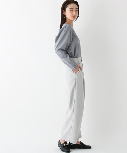 OPAQUE.CLIP（オペークドットクリップ）の「◆メランジカルゼ ストレートパンツ（その他パンツ・レディース・ベージュ系その他6/グレー系3/ネイビー・38/42/40）」の15枚目の写真