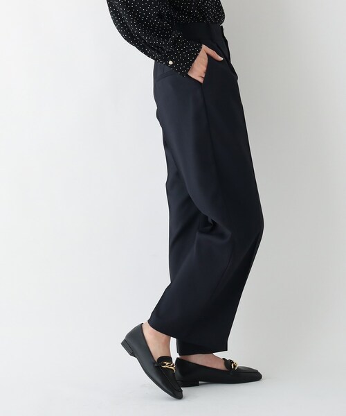 OPAQUE.CLIP（オペークドットクリップ）の「◆メランジカルゼ ストレートパンツ（その他パンツ・レディース・ベージュ系その他6/グレー系3/ネイビー・38/42/40）」の10枚目の写真