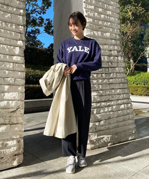 OPAQUE.CLIP（オペークドットクリップ）の「◆メランジカルゼ ストレートパンツ（その他パンツ・レディース・ベージュ系その他6/グレー系3/ネイビー・38/42/40）」の14枚目の写真