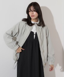 BEAMS HEART / ライトナイロン フーディーブルゾン