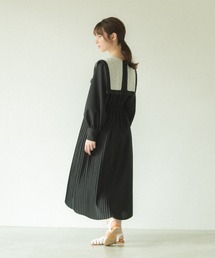 idem | square lace collar onepiece/スクエアレース襟プリーツワンピース(ワンピース)