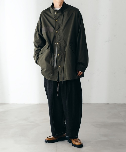 epnok（エプノック）の「ミリタリールーズジャケット（ミリタリージャケット・メンズ・カーキ/グレイッシュブルー・SMALL/MEDIUM/LARGE）」の6枚目の写真