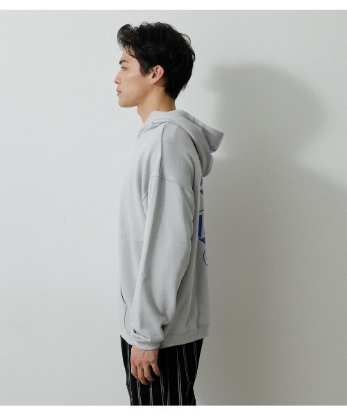 AZUL by moussy（アズールバイマウジー）の「MAKE GOOD TIME HOODIE/メイクグッドタイムフーディ（パーカー・メンズ・ブラック/ライトグレー/ライトグリーン・LARGE/MEDIUM）」の17枚目の写真