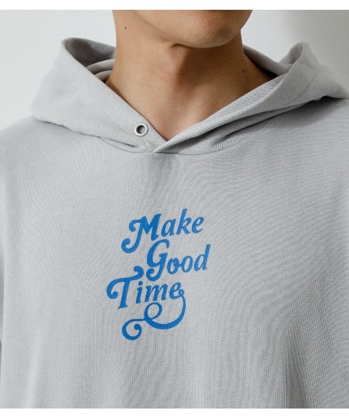 AZUL by moussy（アズールバイマウジー）の「MAKE GOOD TIME HOODIE/メイクグッドタイムフーディ（パーカー・メンズ・ブラック/ライトグレー/ライトグリーン・LARGE/MEDIUM）」の20枚目の写真
