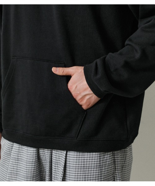 AZUL by moussy（アズールバイマウジー）の「MAKE GOOD TIME HOODIE/メイクグッドタイムフーディ（パーカー・メンズ・ブラック/ライトグレー/ライトグリーン・LARGE/MEDIUM）」の12枚目の写真