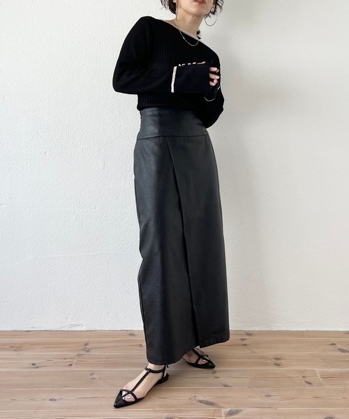wee9s（ウィークス）の「flare sleeve knit po / フレアスリーブニットプルオーバー（ニット/セーター・レディース・ブラック/ブラウン/ホワイト/グリーン・FREE）」の17枚目の写真