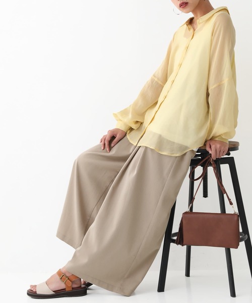 n'OrLABEL（ノアールレーベル）の「【廃盤】『ボックスタックワイドパンツ』（その他パンツ・レディース・ブラック/ベージュ/ライトカーキ・LONG/REGULAR）」の14枚目の写真