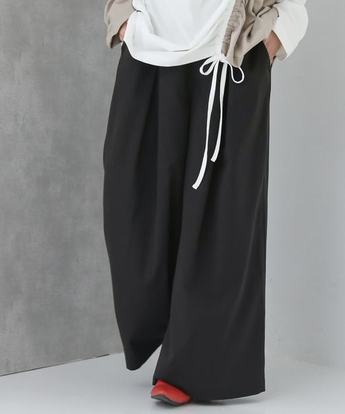 n'OrLABEL（ノアールレーベル）の「【廃盤】『ボックスタックワイドパンツ』（その他パンツ・レディース・ブラック/ベージュ/ライトカーキ・LONG/REGULAR）」の16枚目の写真