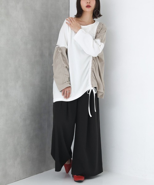 n'OrLABEL（ノアールレーベル）の「【廃盤】『ボックスタックワイドパンツ』（その他パンツ・レディース・ブラック/ベージュ/ライトカーキ・LONG/REGULAR）」の18枚目の写真