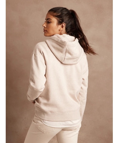 BANANA REPUBLIC FACTORY STORE（バナナリパブリック ファクトリーストア）の「BANANA REPUBLIC FACTORY STORE　　ロゴパーカー（パーカー・レディース・オフホワイト/ナチュラル・S/M/L/XS）」の4枚目の写真