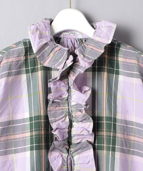 TOUJOURS(トゥジュー)の「<TOUJOURS(トゥジュー)>チェック ラッフル シャツ ■■■(シャツ/ブラウス・レディース・ピンク・1)」の3枚目の写真