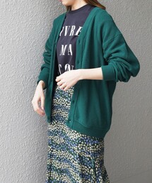 【SHIPS any別注】SKOOKUM: 〈手洗い可能〉リラックス 鹿の子 ニット カーディガン◇