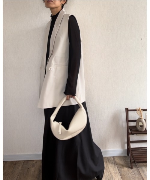 Ritzy（リッツィー）の「華奢ストラップ。ロングキャミワンピース（ワンピース・レディース・ブラック/ブルー/カーキ/ベージュ・M/L）」の21枚目の写真