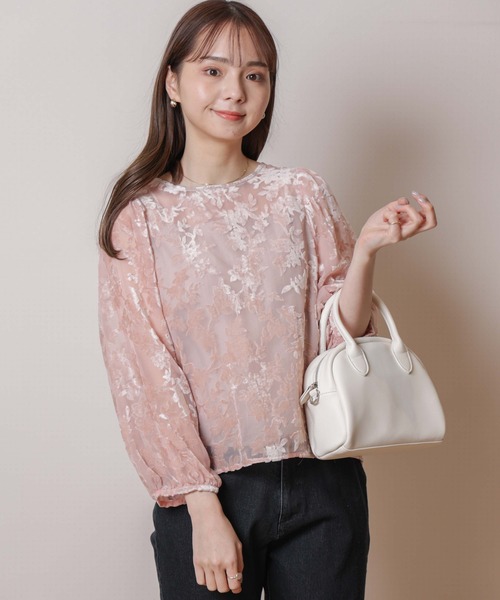 flower(フラワー)の「メルティングバルーンブラウス(シャツ/ブラウス・レディース・ベージュ/ピンク・FREE)」の21枚目の写真