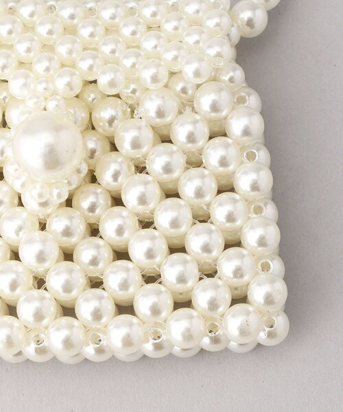 FREAK'S STORE（フリークスストア）の「bLicenscell/ブリスンセル pearl tiny正方形バッグ/パールタイニー正方形バッグ（ショルダーバッグ・レディース・ホワイト・ONE SIZE）」の3枚目の写真