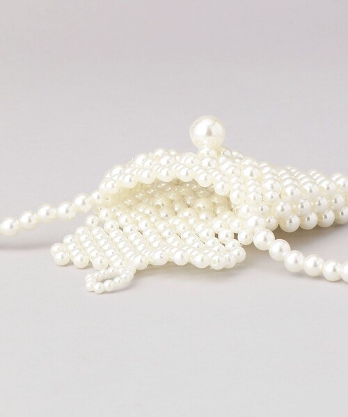 FREAK'S STORE（フリークスストア）の「bLicenscell/ブリスンセル pearl tiny正方形バッグ/パールタイニー正方形バッグ（ショルダーバッグ・レディース・ホワイト・ONE SIZE）」の4枚目の写真