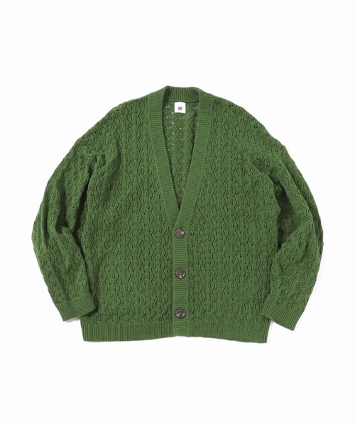 JOINT WORKS(ジョイントワークス)の「JW-CROCHET KNIT カーディガン(カーディガン/ボレロ・メンズ・ブラック/グリーン/イエロー・LARGE/MEDIUM)」の3枚目の写真