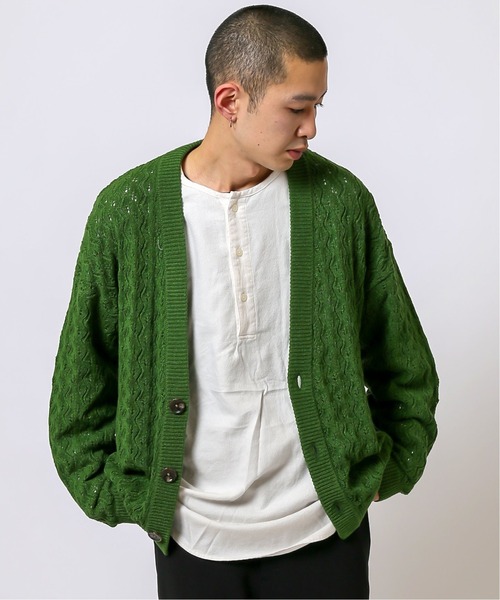 JOINT WORKS(ジョイントワークス)の「JW-CROCHET KNIT カーディガン(カーディガン/ボレロ・メンズ・ブラック/グリーン/イエロー・LARGE/MEDIUM)」の19枚目の写真
