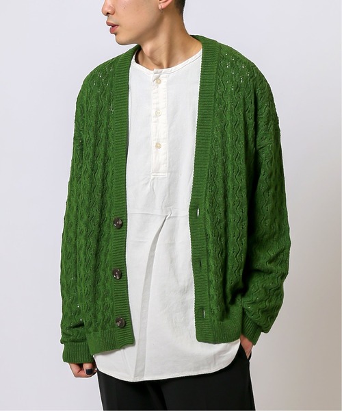 JOINT WORKS(ジョイントワークス)の「JW-CROCHET KNIT カーディガン(カーディガン/ボレロ・メンズ・ブラック/グリーン/イエロー・LARGE/MEDIUM)」の20枚目の写真