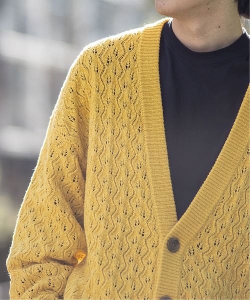 JOINT WORKS(ジョイントワークス)の「JW-CROCHET KNIT カーディガン(カーディガン/ボレロ・メンズ・ブラック/グリーン/イエロー・LARGE/MEDIUM)」の5枚目の写真