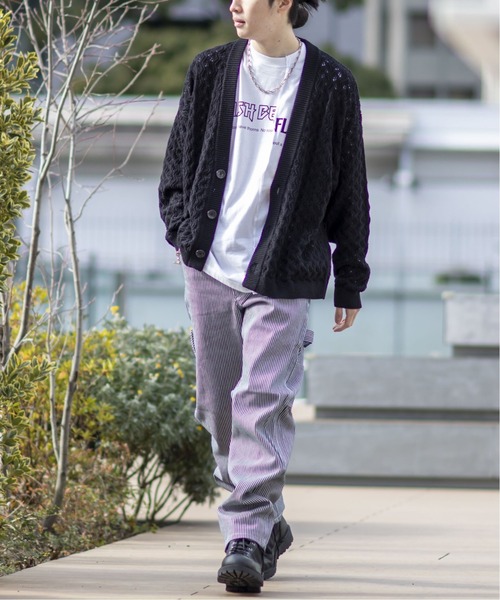 JOINT WORKS(ジョイントワークス)の「JW-CROCHET KNIT カーディガン(カーディガン/ボレロ・メンズ・ブラック/グリーン/イエロー・LARGE/MEDIUM)」の13枚目の写真