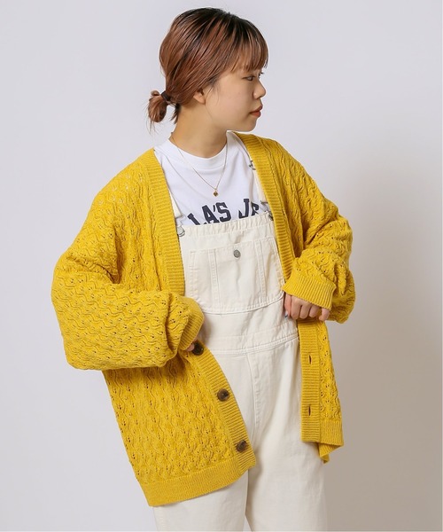 JOINT WORKS(ジョイントワークス)の「JW-CROCHET KNIT カーディガン(カーディガン/ボレロ・メンズ・ブラック/グリーン/イエロー・LARGE/MEDIUM)」の9枚目の写真