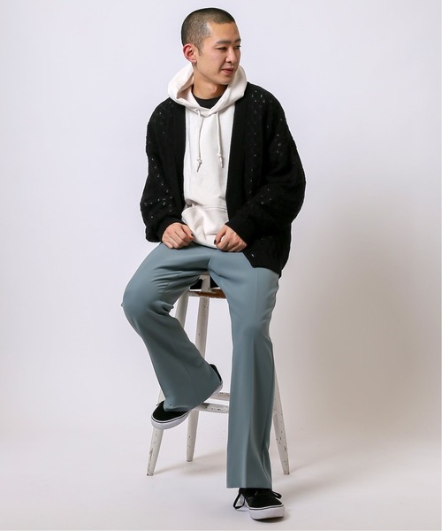 JOINT WORKS(ジョイントワークス)の「JW-CROCHET KNIT カーディガン(カーディガン/ボレロ・メンズ・ブラック/グリーン/イエロー・LARGE/MEDIUM)」の18枚目の写真