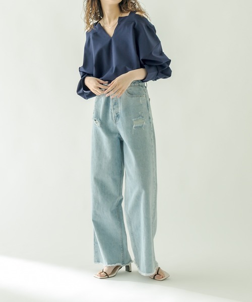 mystic（ミスティック）の「レイヤードトップス（その他トップス・レディース・オフホワイト/ネイビー/ピンク・FREE）」の18枚目の写真