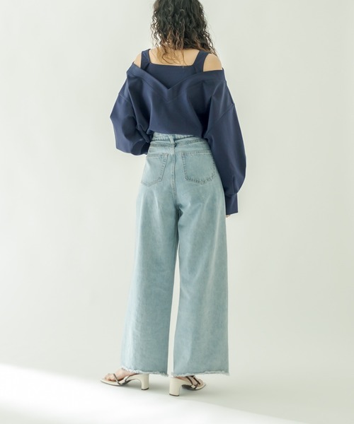 mystic（ミスティック）の「レイヤードトップス（その他トップス・レディース・オフホワイト/ネイビー/ピンク・FREE）」の14枚目の写真