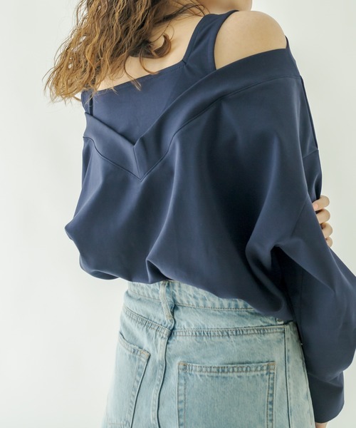 mystic（ミスティック）の「レイヤードトップス（その他トップス・レディース・オフホワイト/ネイビー/ピンク・FREE）」の11枚目の写真