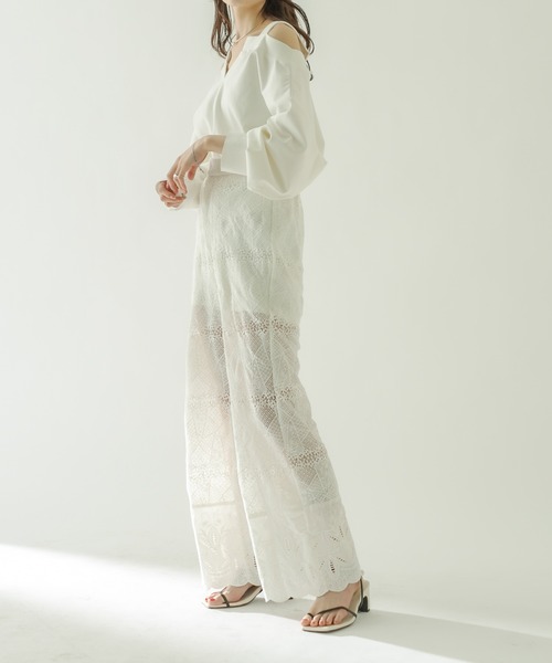 mystic（ミスティック）の「レイヤードトップス（その他トップス・レディース・オフホワイト/ネイビー/ピンク・FREE）」の5枚目の写真