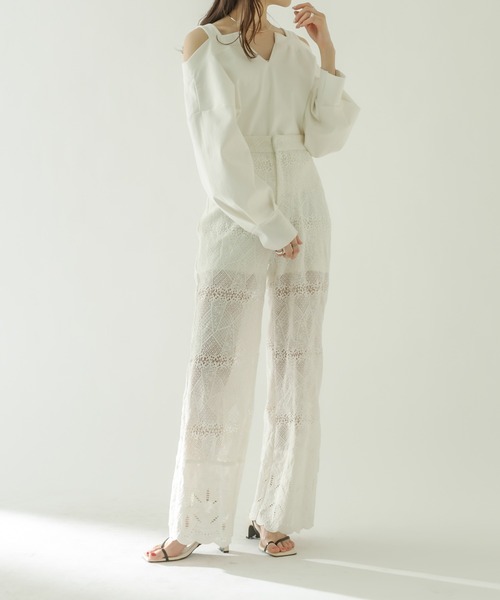 mystic（ミスティック）の「レイヤードトップス（その他トップス・レディース・オフホワイト/ネイビー/ピンク・FREE）」の15枚目の写真