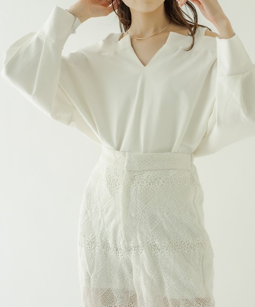 mystic（ミスティック）の「レイヤードトップス（その他トップス・レディース・オフホワイト/ネイビー/ピンク・FREE）」の16枚目の写真