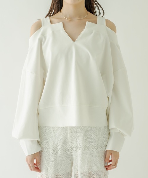 mystic（ミスティック）の「レイヤードトップス（その他トップス・レディース・オフホワイト/ネイビー/ピンク・FREE）」の13枚目の写真